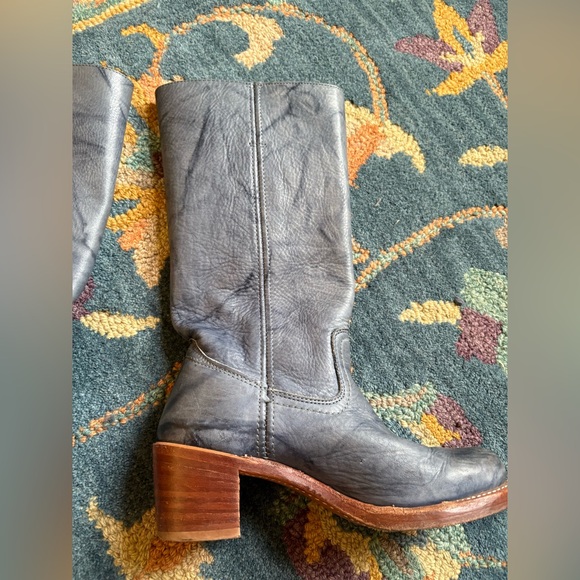FRYE CAMPUS BOOT DISTRESSED BLUE - Picture 7 of 12